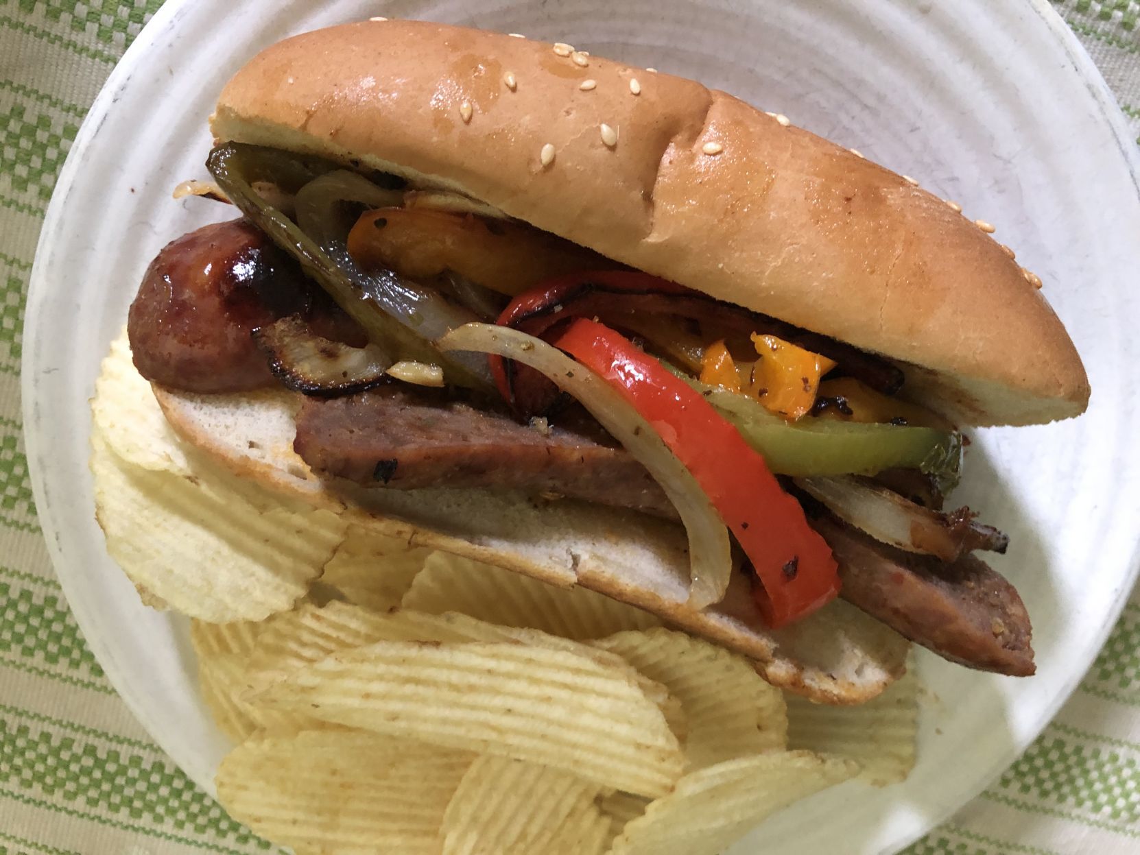 Italian Sausage, Peppers and Onions